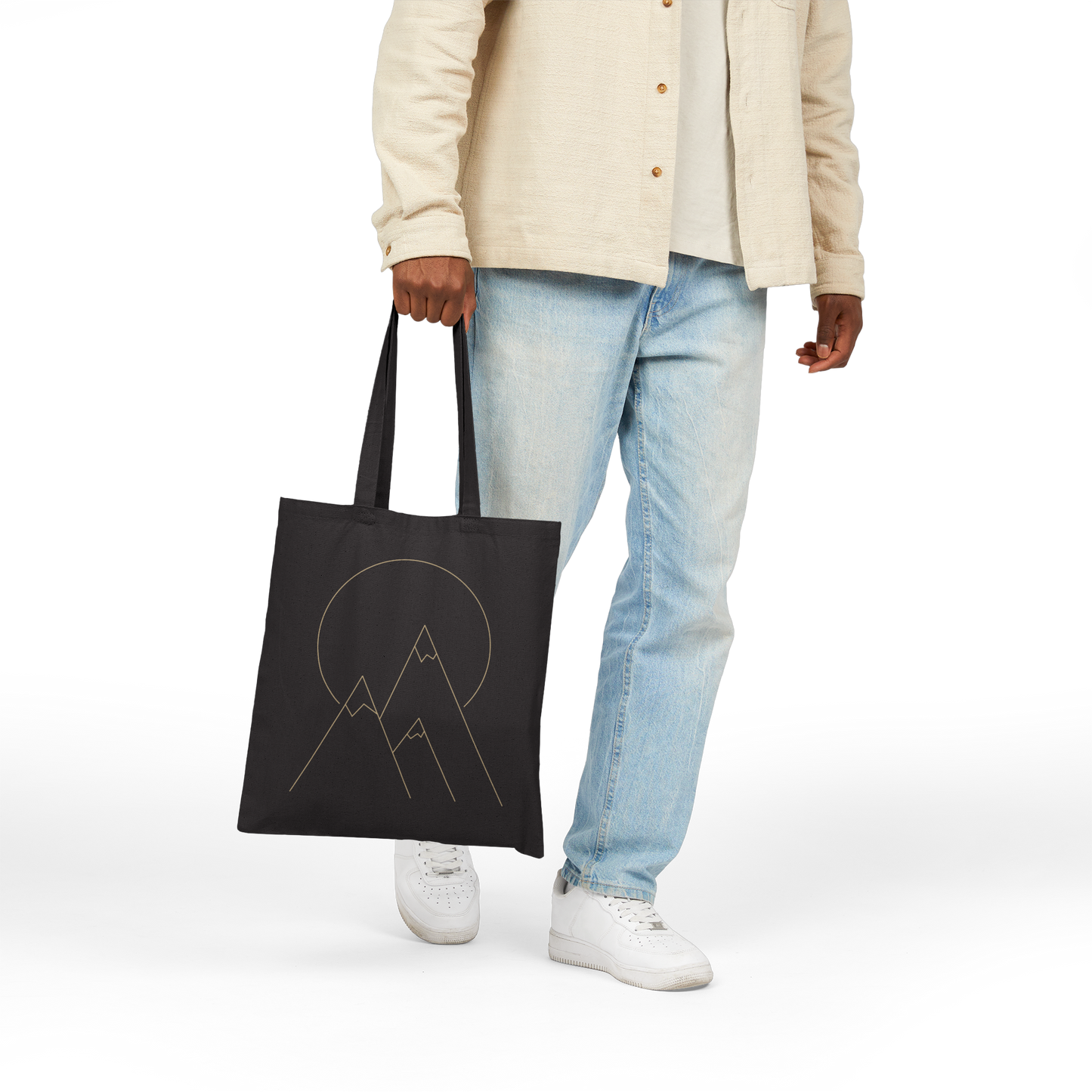 Canvas Tote Bag - Gold Logo & Icon